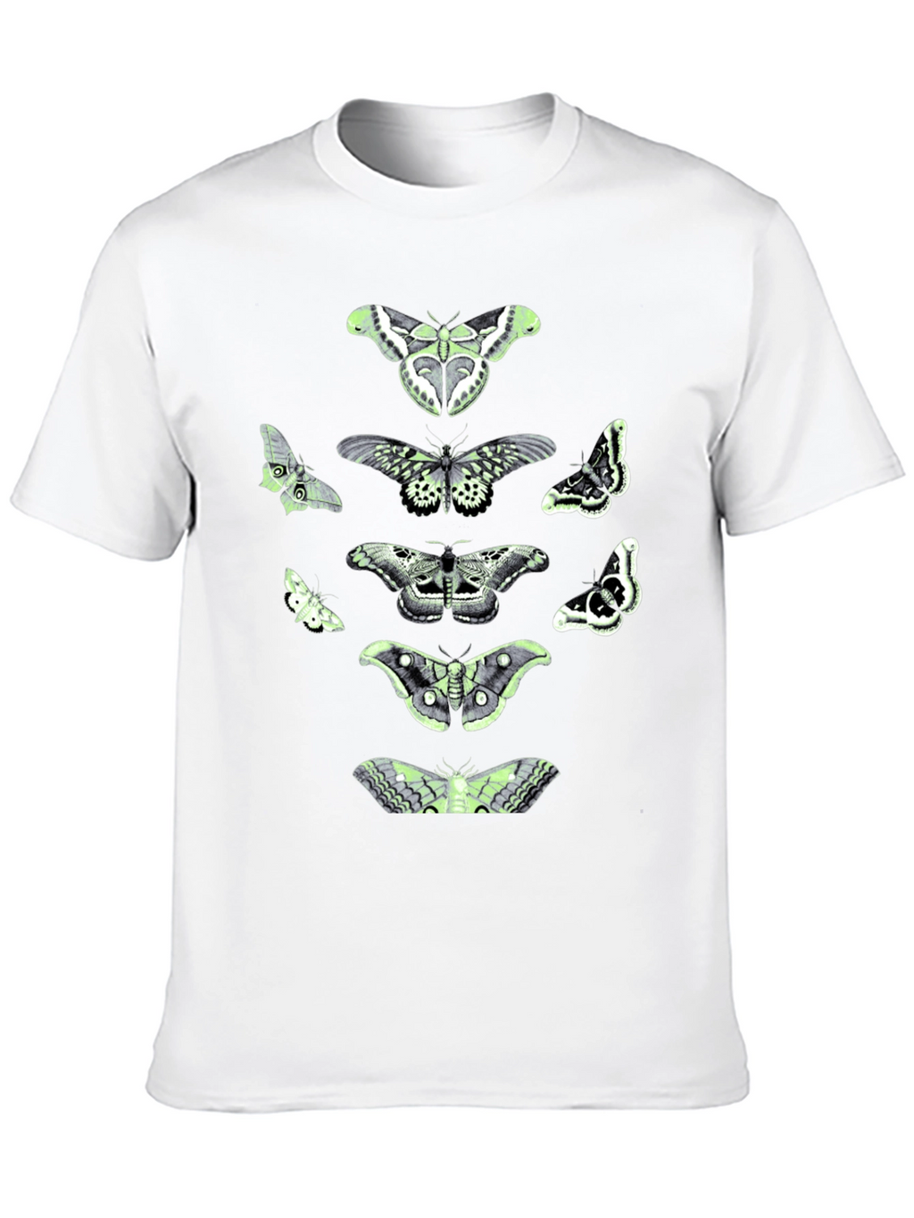 Moth Graphic Tee - Black Cotton Blend