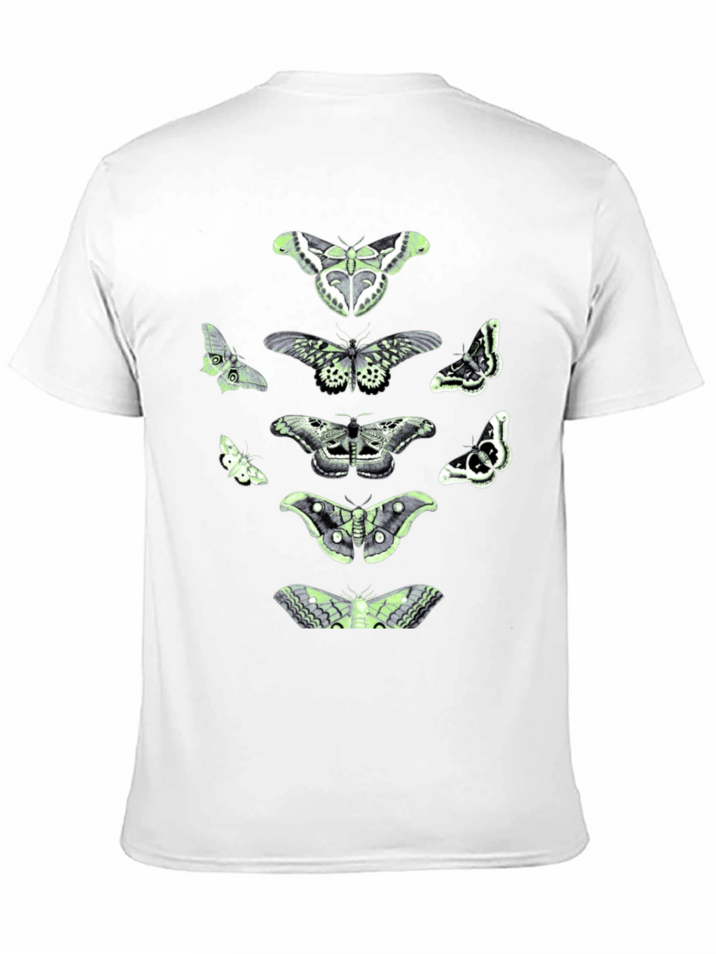 Moth Graphic Tee - Black Cotton Blend