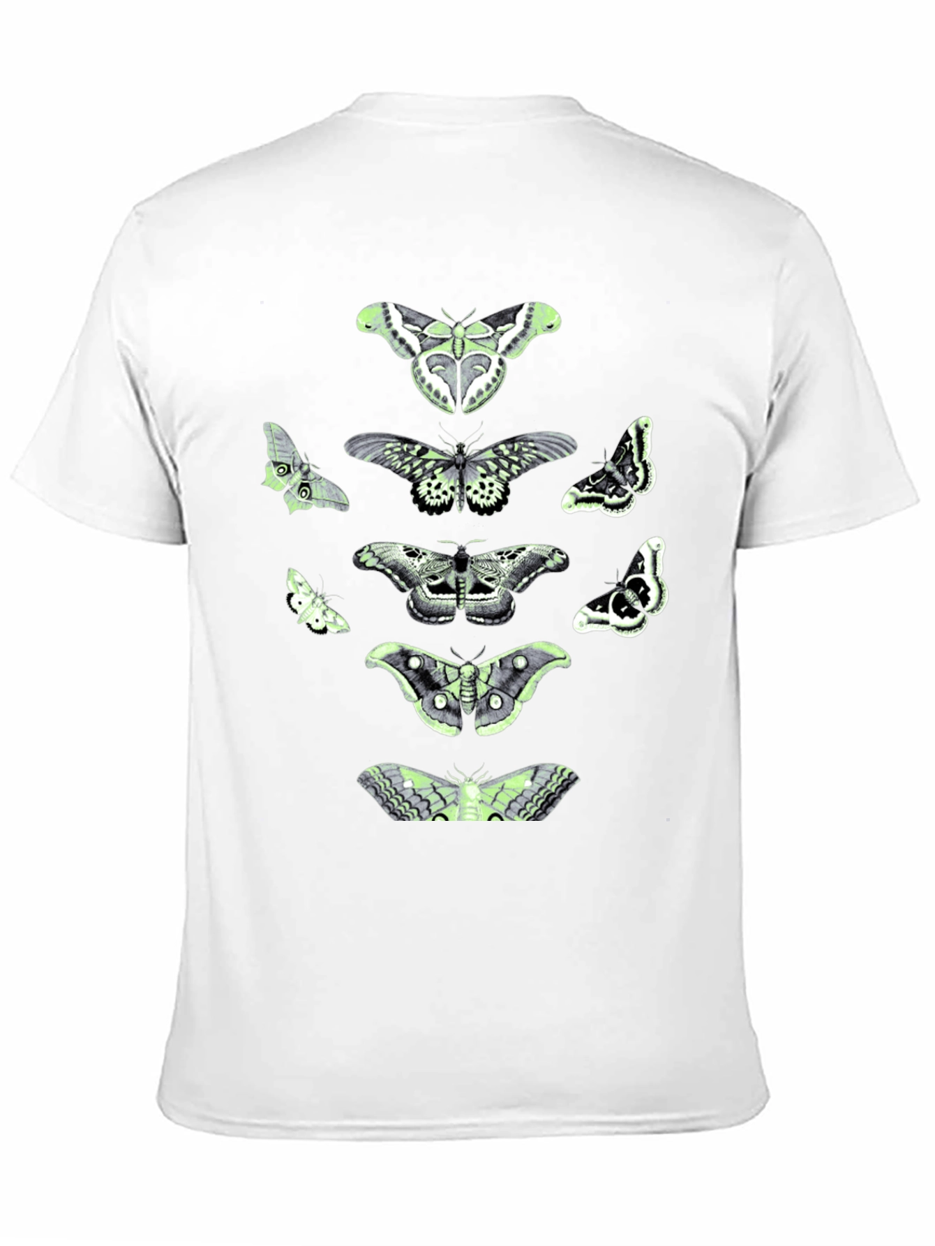 Moth Graphic Tee - Black Cotton Blend