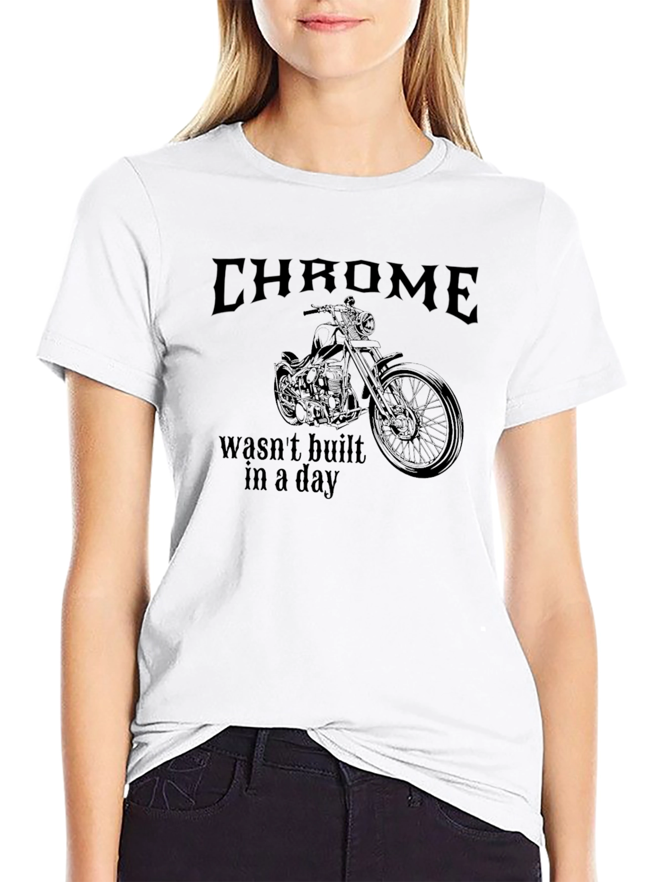 Chrome Motorcycle Graphic T-Shirt