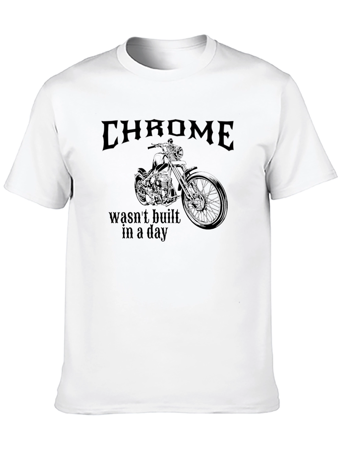 Chrome Motorcycle Graphic T-Shirt