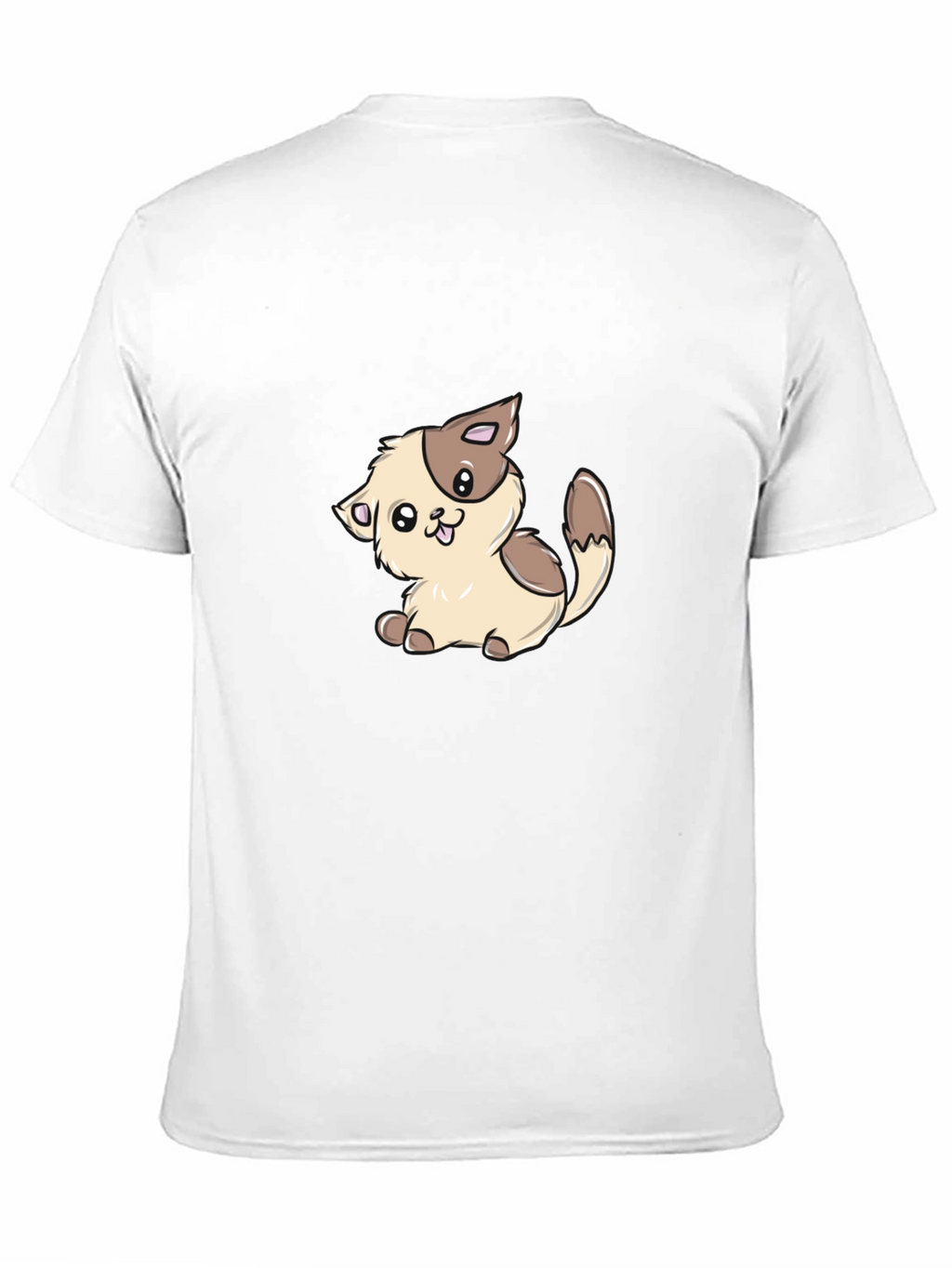 Cute Kitten Graphic T-Shirt - Black