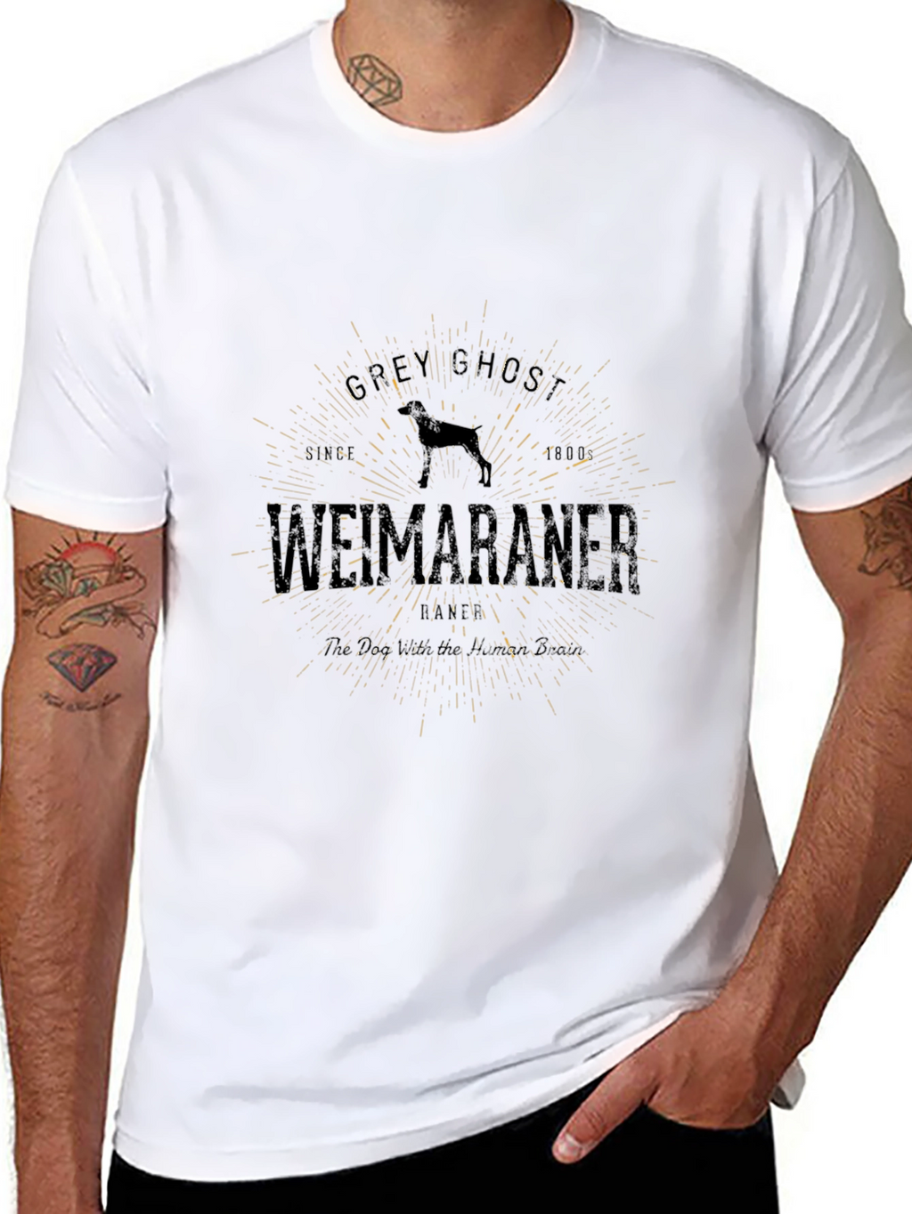 Grey Ghost Weimaraner T-Shirt - Classic Style
