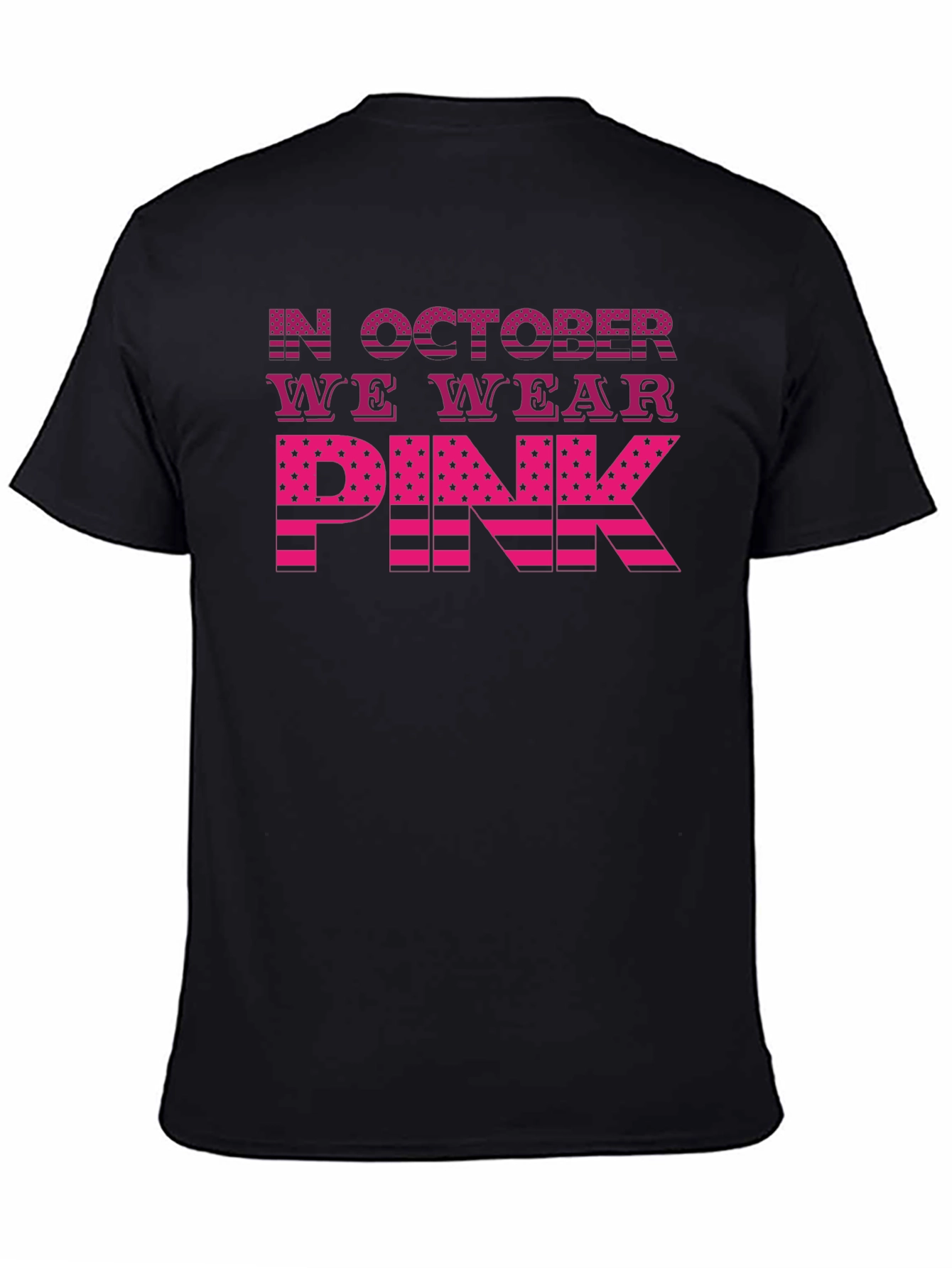 In October We Wear Pink Breast Cancer Awareness T-Shirt