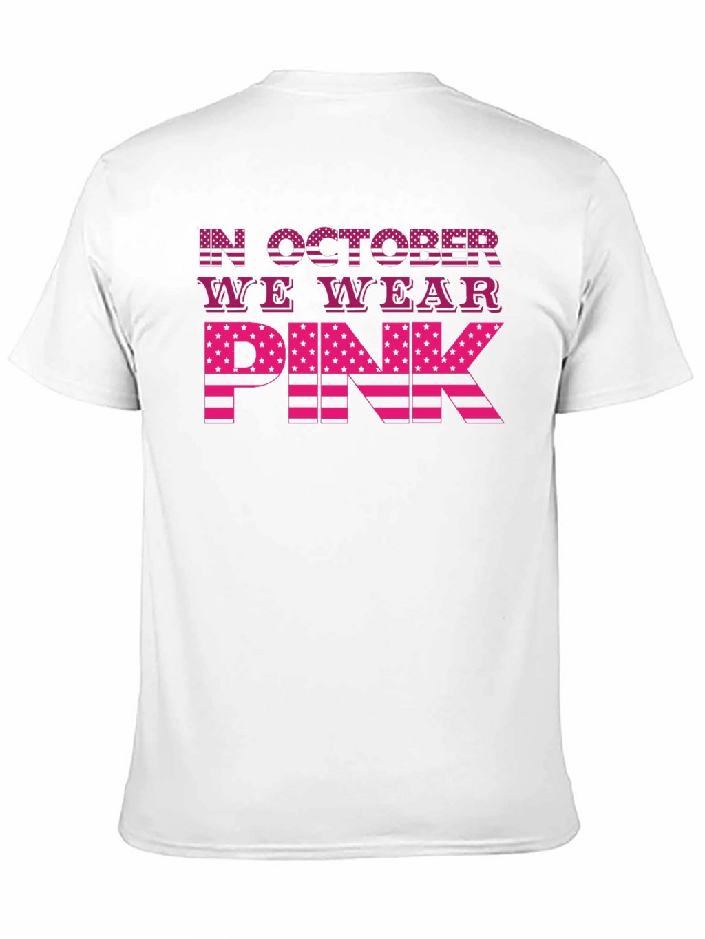 In October We Wear Pink Breast Cancer Awareness T-Shirt