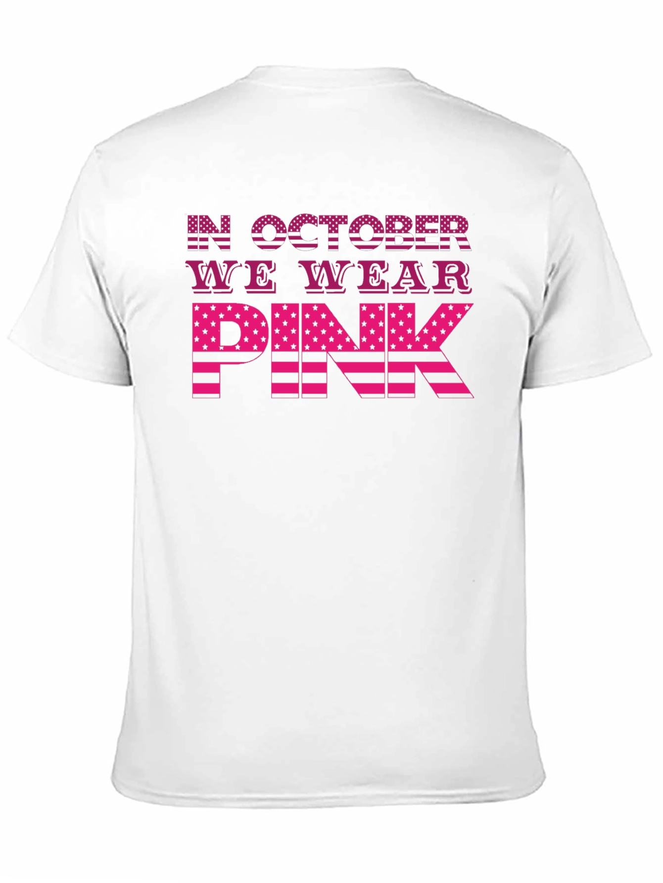 In October We Wear Pink Breast Cancer Awareness T-Shirt