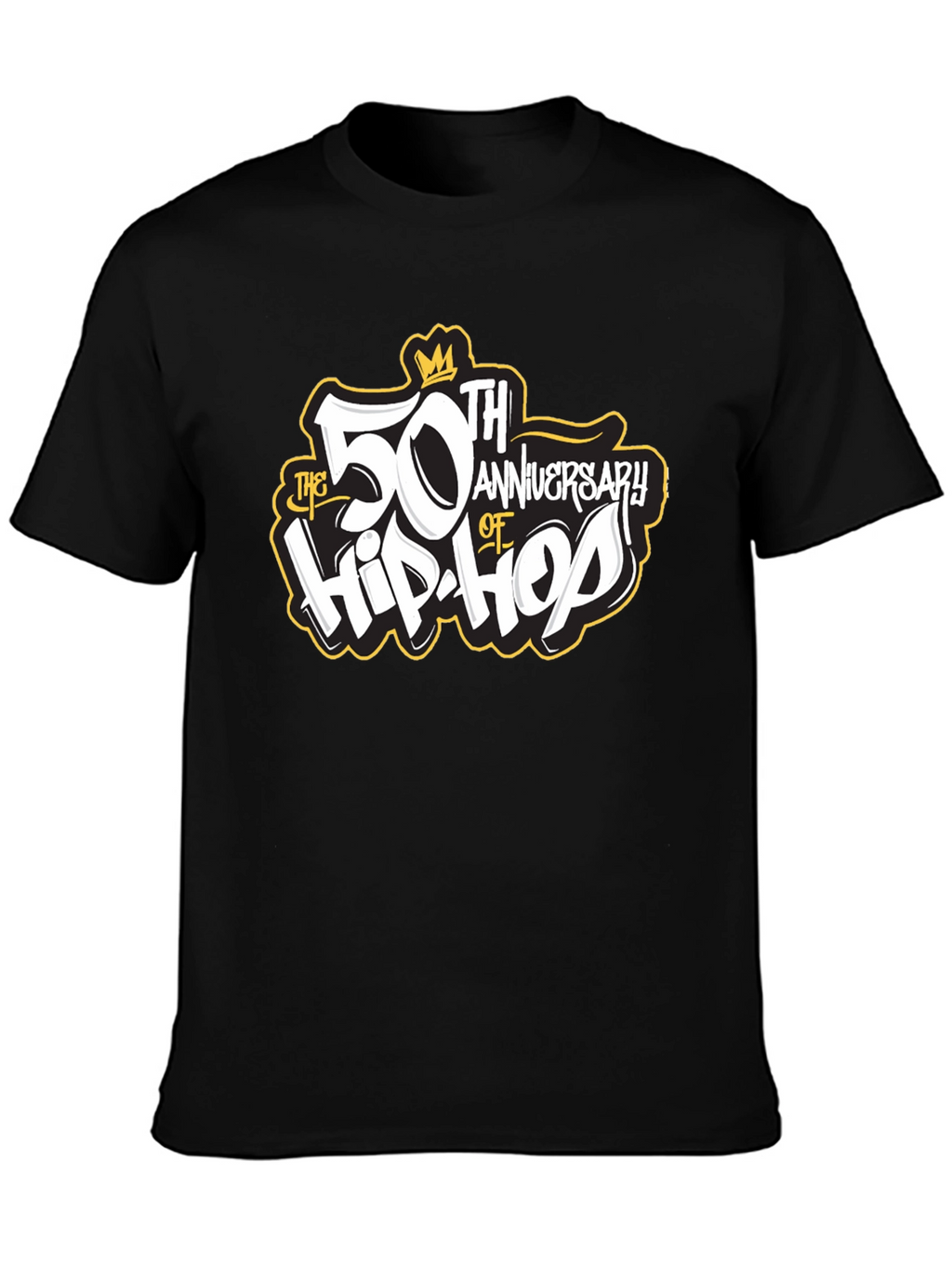 50th Anniversary of Hip-Hop Black T-Shirt