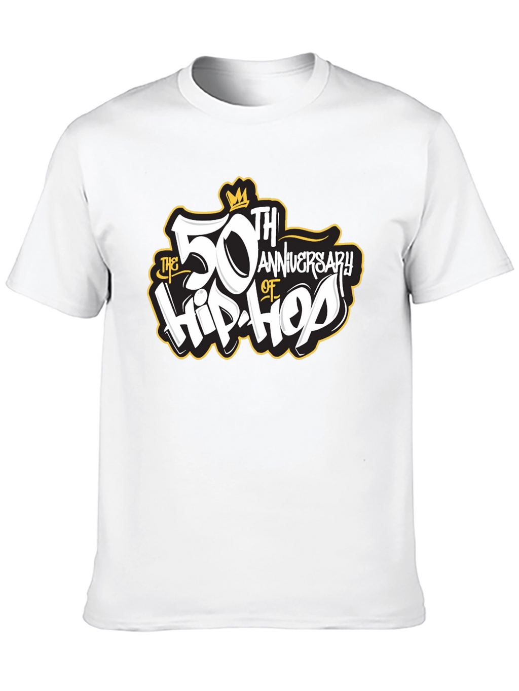50th Anniversary of Hip-Hop Black T-Shirt