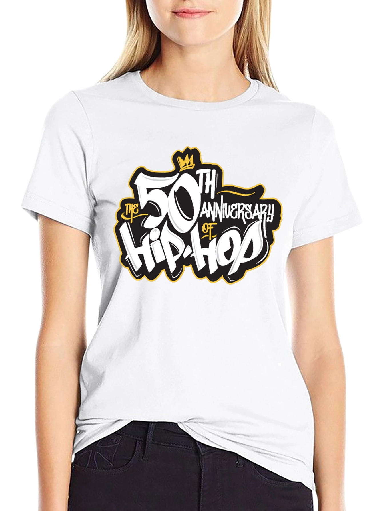 50th Anniversary of Hip-Hop Black T-Shirt