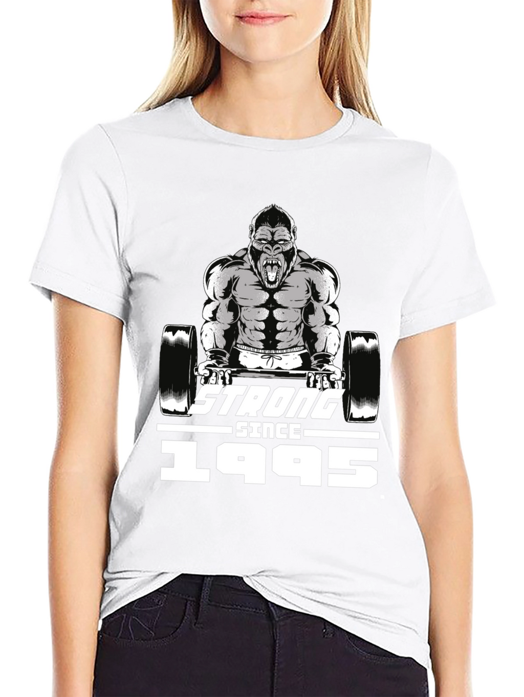 Strong Since 1995 Gorilla Barbell T-Shirt