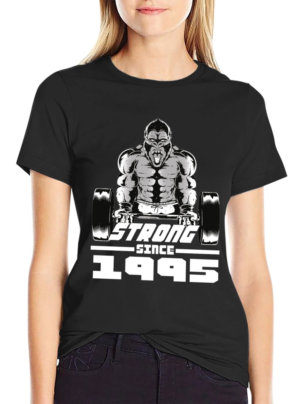 Strong Since 1995 Gorilla Barbell T-Shirt