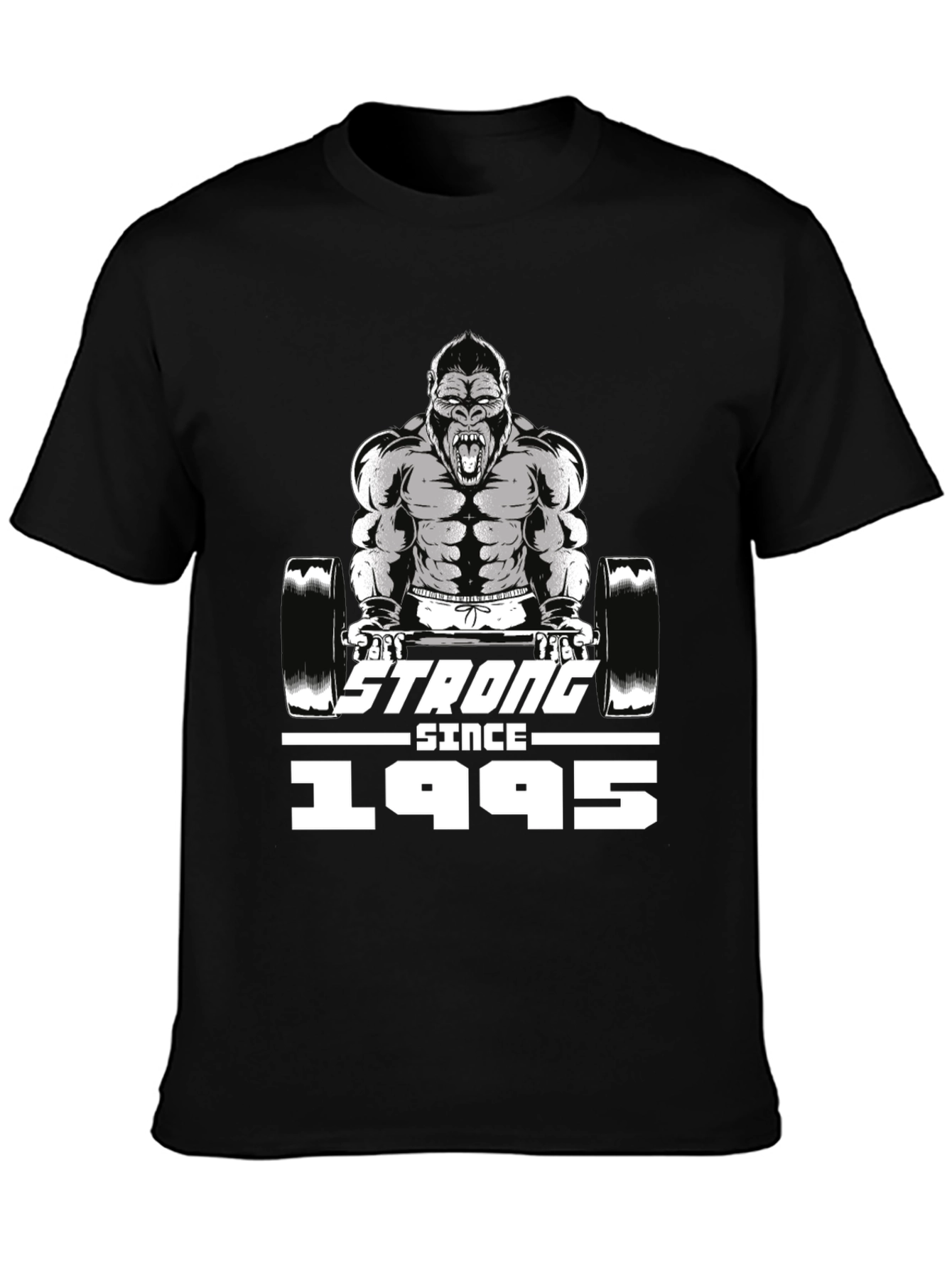 Strong Since 1995 Gorilla Barbell T-Shirt