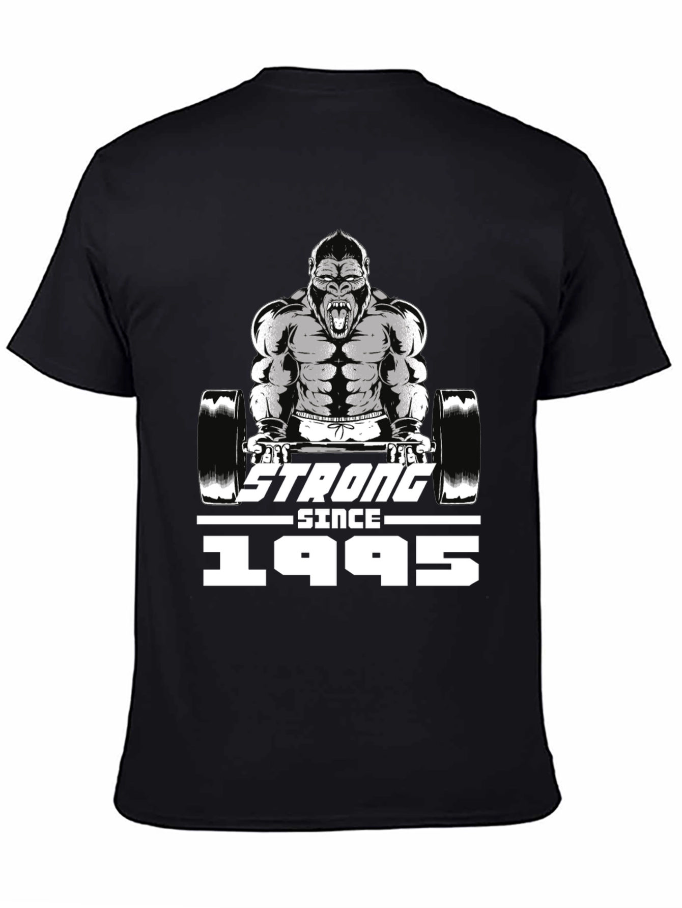 Strong Since 1995 Gorilla Barbell T-Shirt
