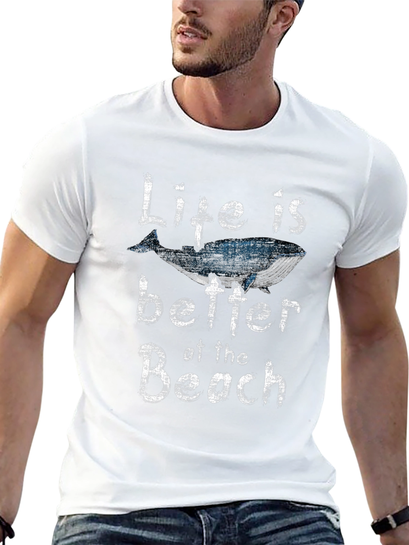 Whale Beach Life Graphic Tee - Stylish Unisex Shirt