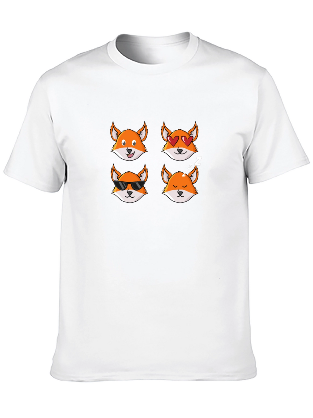 Emoji Fox T-Shirt - Cute Animal Tee