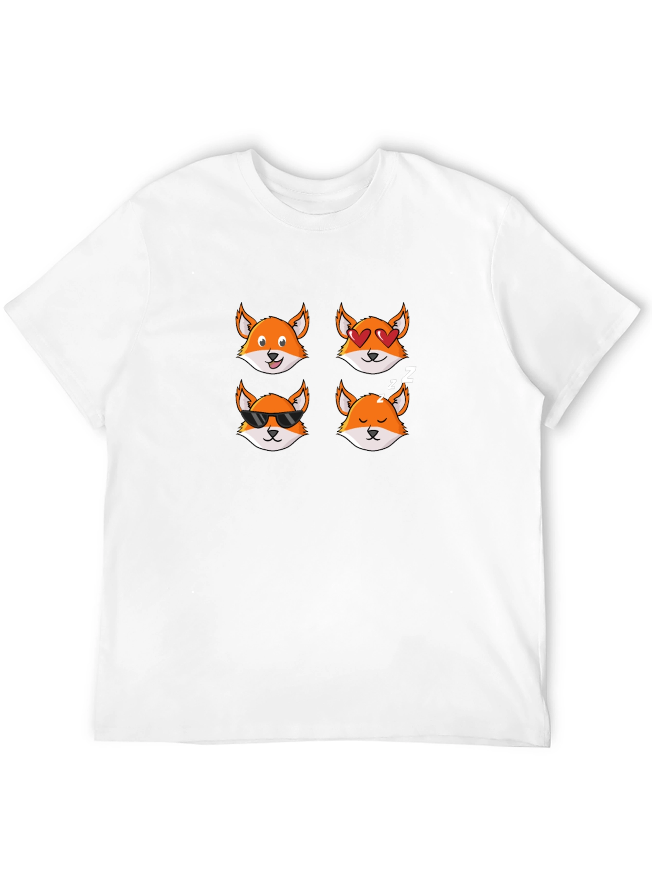 Emoji Fox T-Shirt - Cute Animal Tee