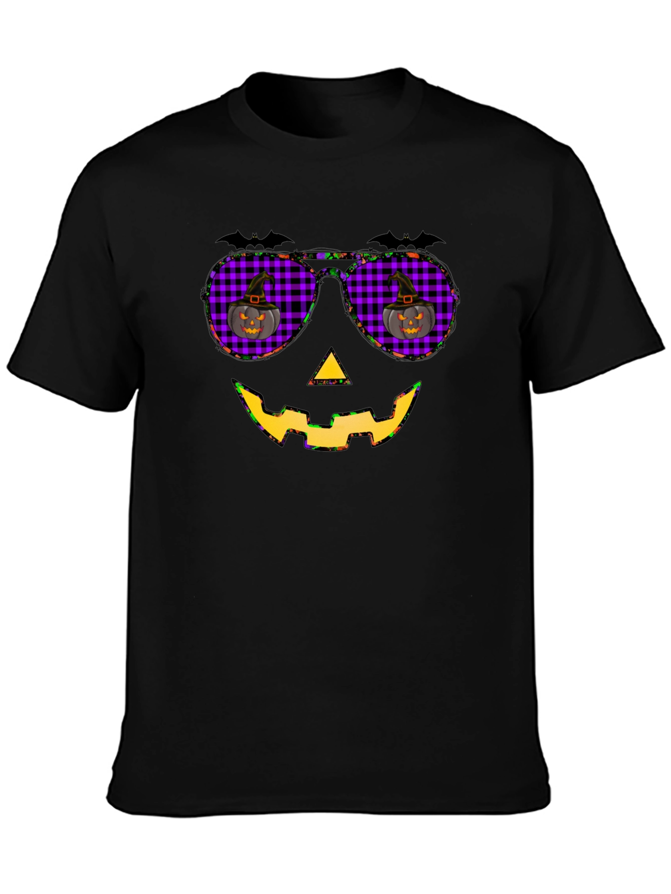 Halloween Pumpkin Sunglasses T-Shirt