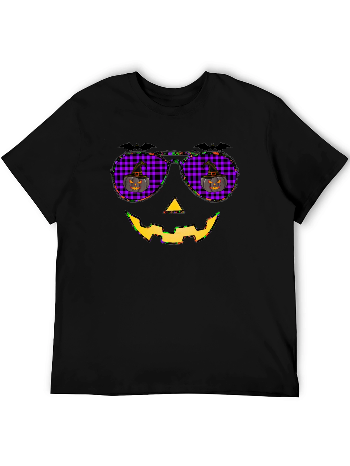 Halloween Pumpkin Sunglasses T-Shirt