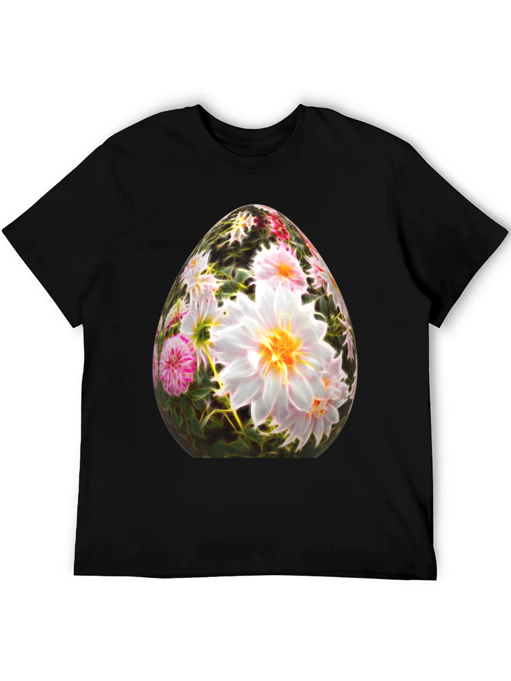 Floral Easter Egg Graphic T-Shirt