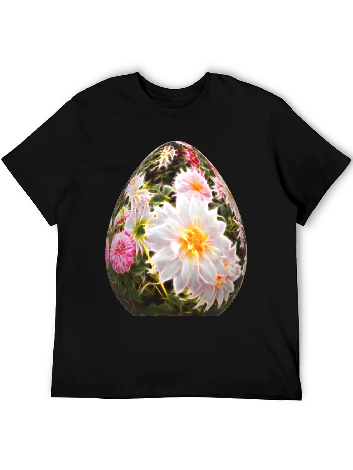 Floral Easter Egg Graphic T-Shirt