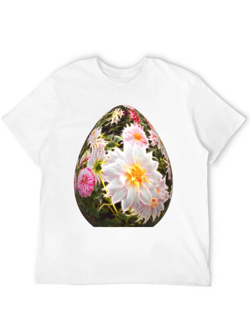 Floral Easter Egg Graphic T-Shirt