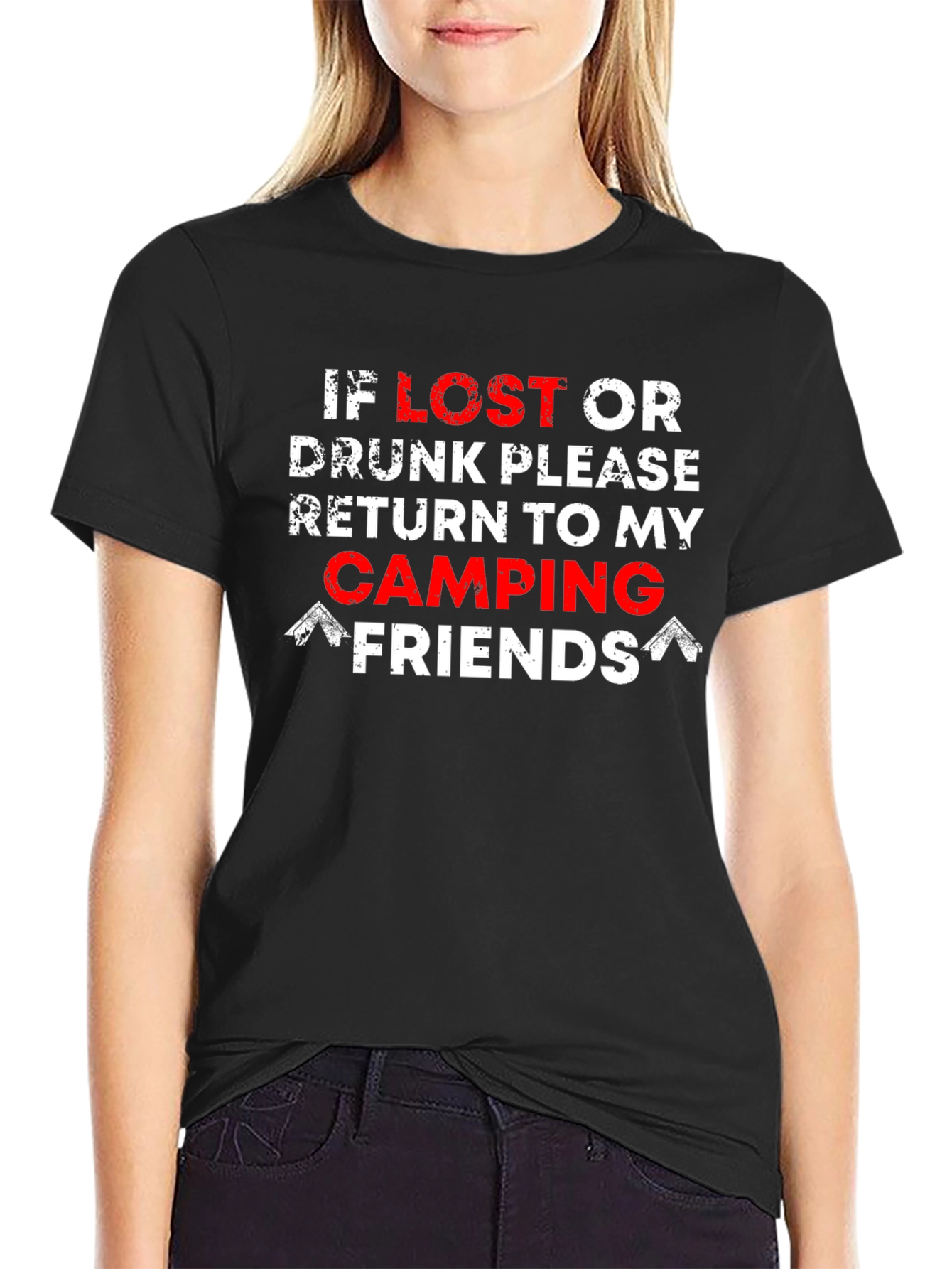 Funny Camping Shirt - If Lost Return to My Camping Friends Tee