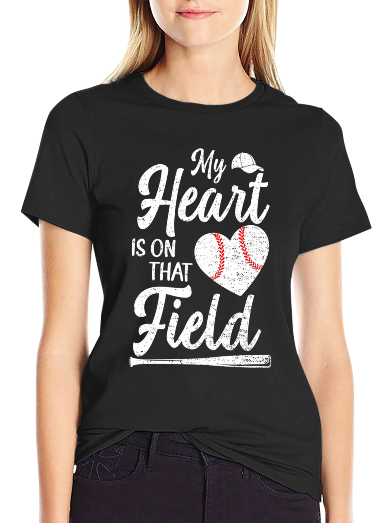 Baseball Heart Field T-Shirt