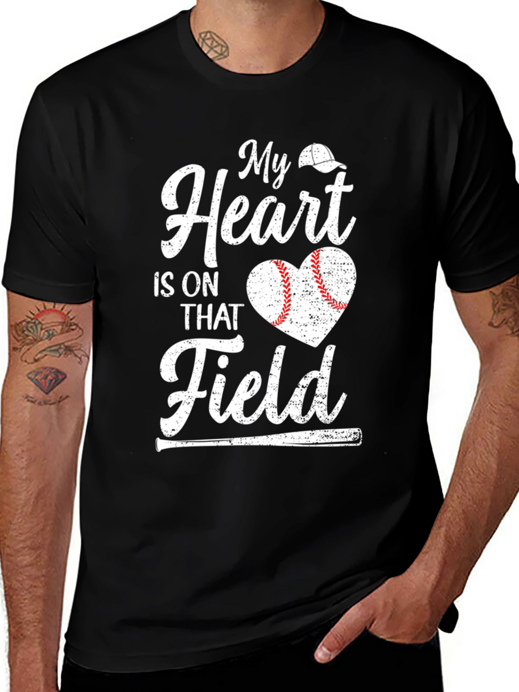 Baseball Heart Field T-Shirt