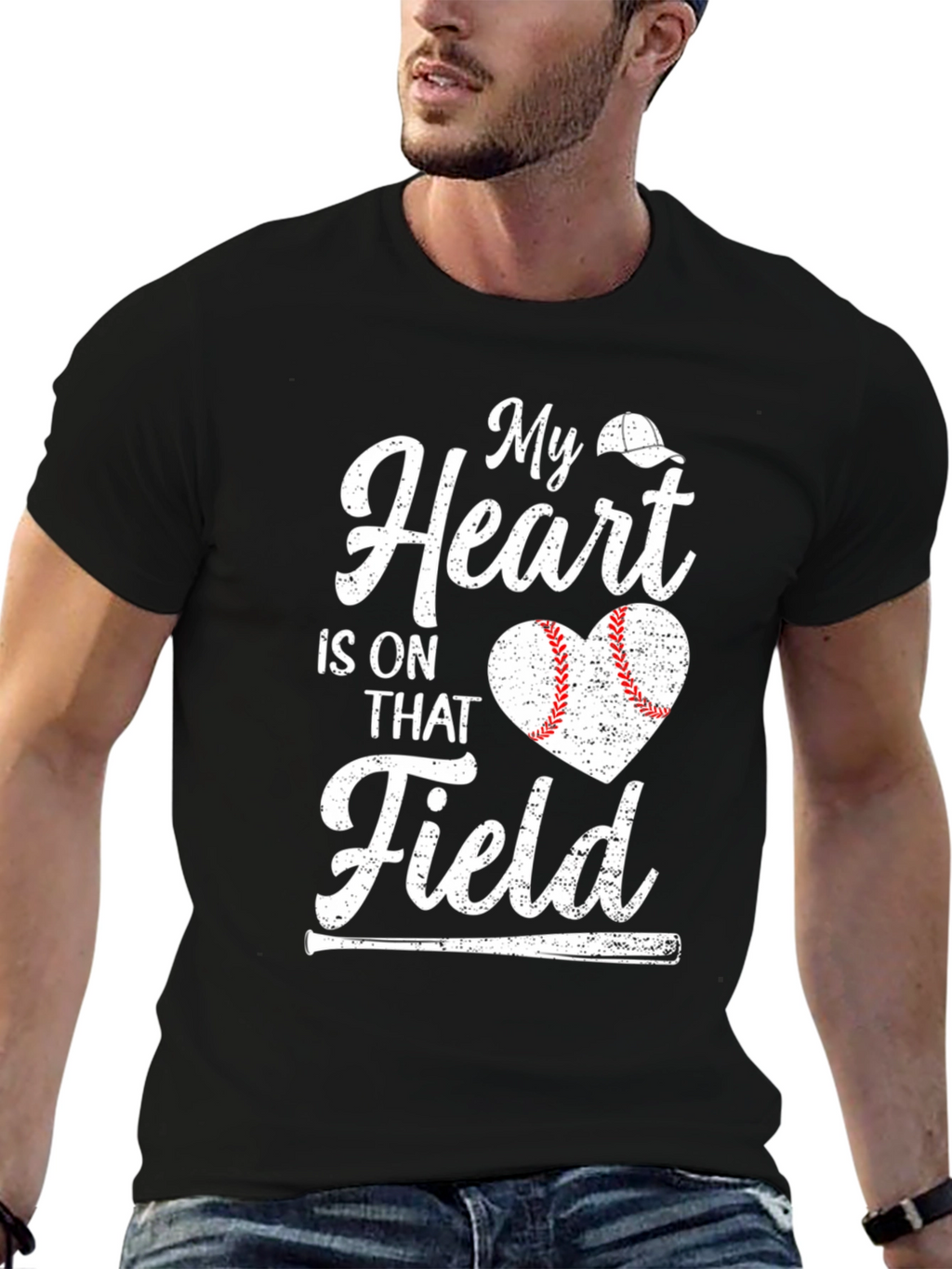 Baseball Heart Field T-Shirt