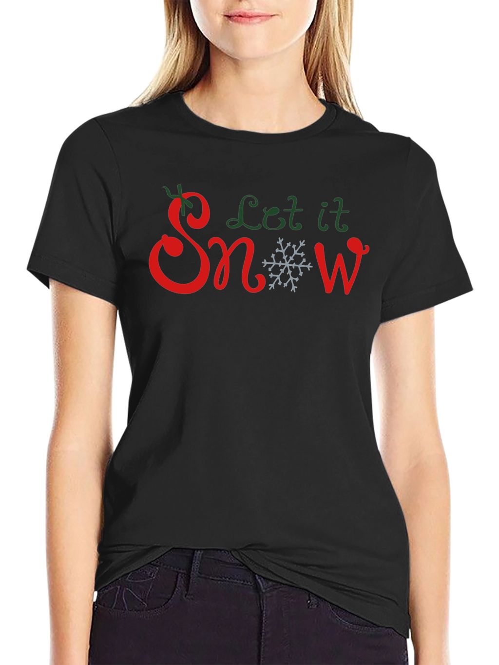 Let It Snow Christmas Graphic T-Shirt
