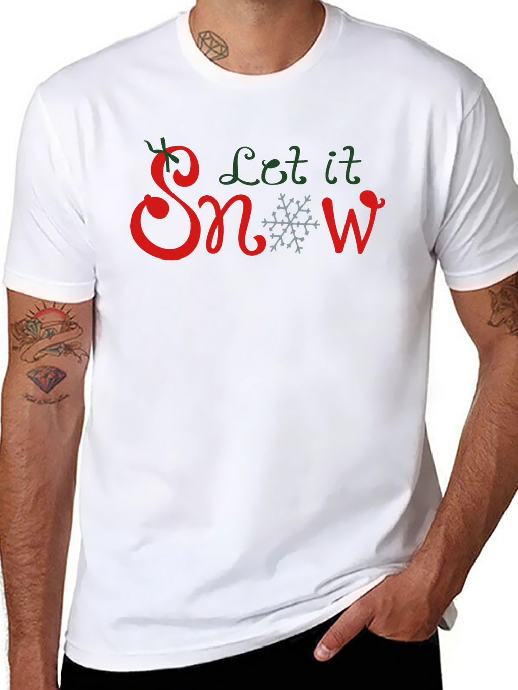 Let It Snow Christmas Graphic T-Shirt