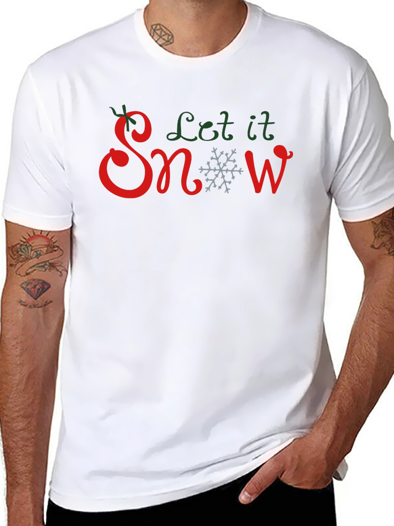 Let It Snow Christmas Graphic T-Shirt