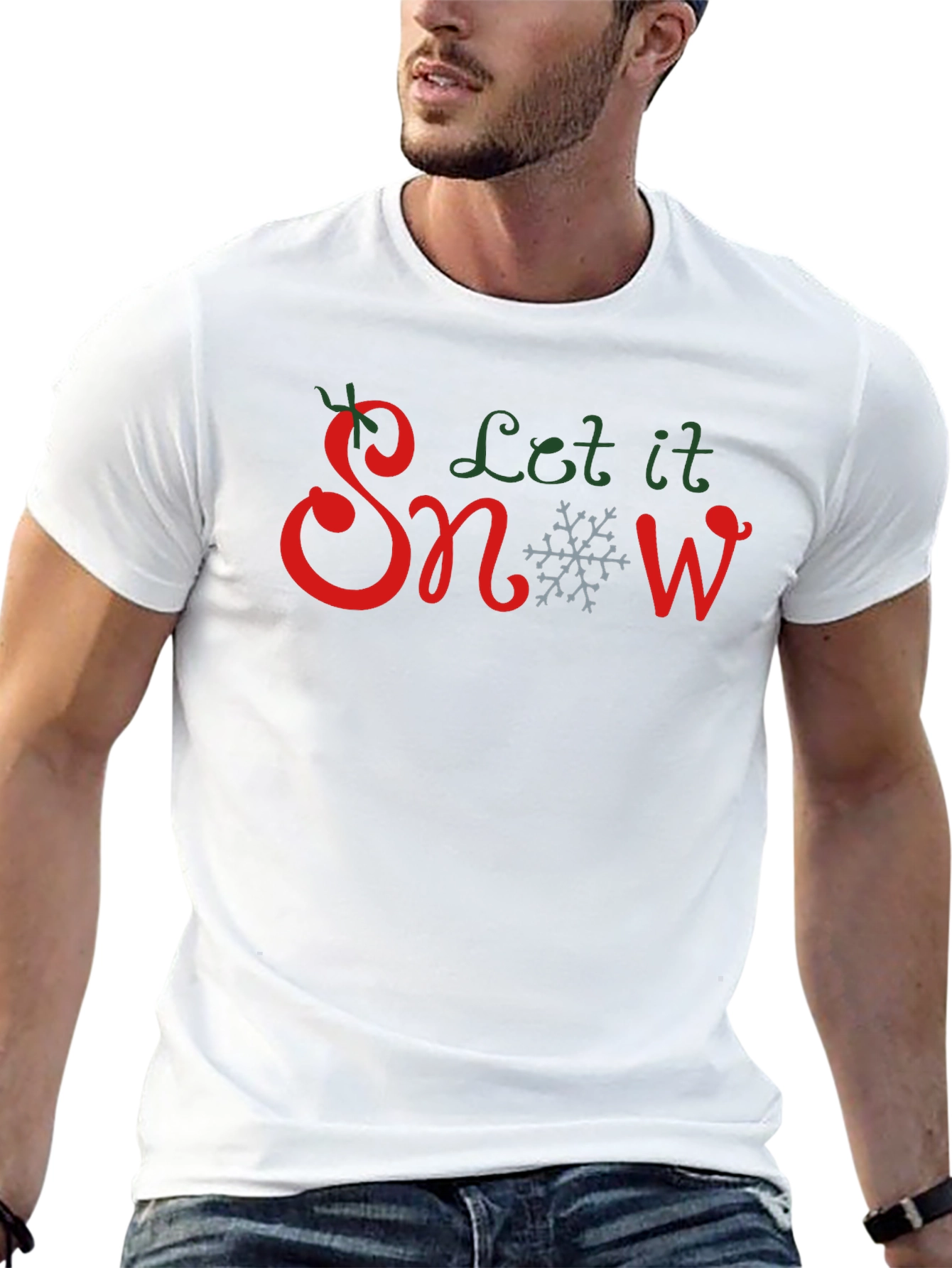 Let It Snow Christmas Graphic T-Shirt