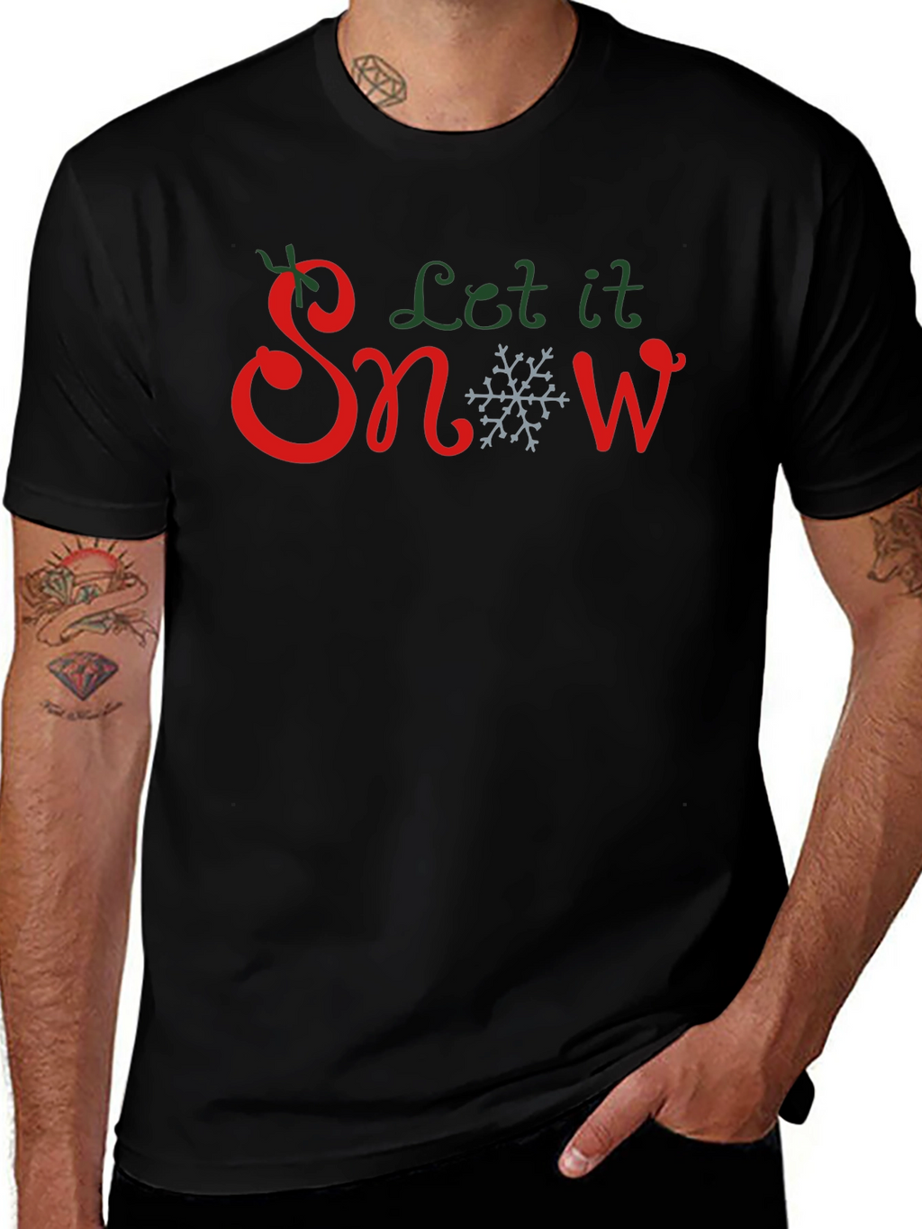 Let It Snow Christmas Graphic T-Shirt