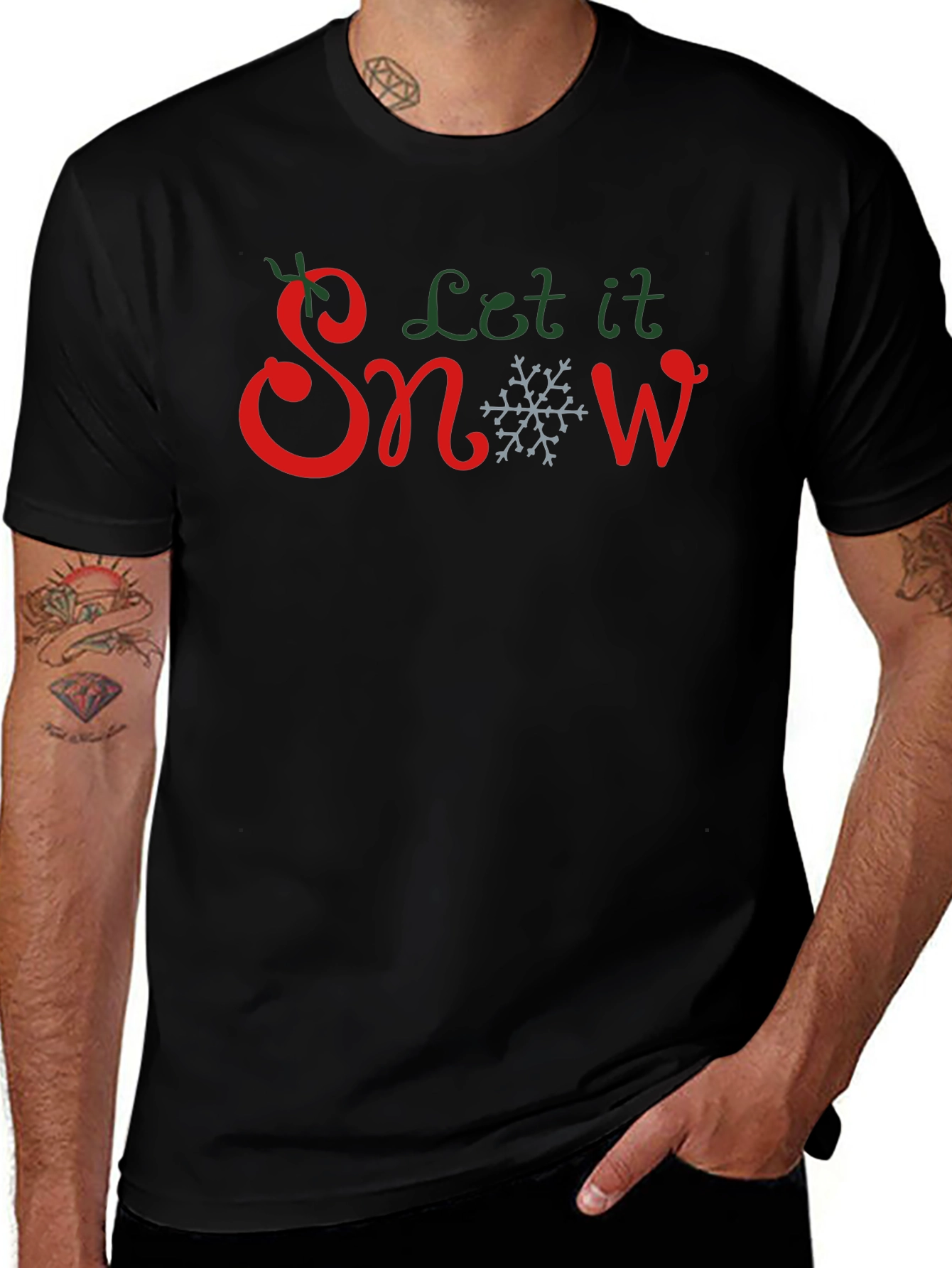 Let It Snow Christmas Graphic T-Shirt