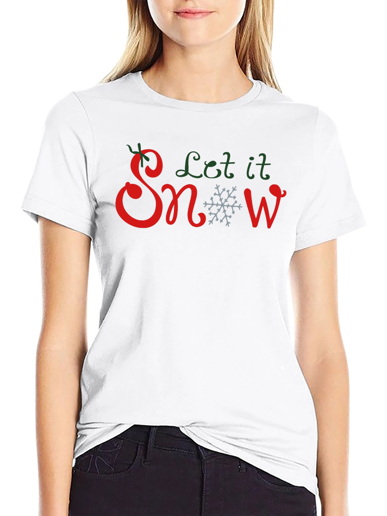 Let It Snow Christmas Graphic T-Shirt
