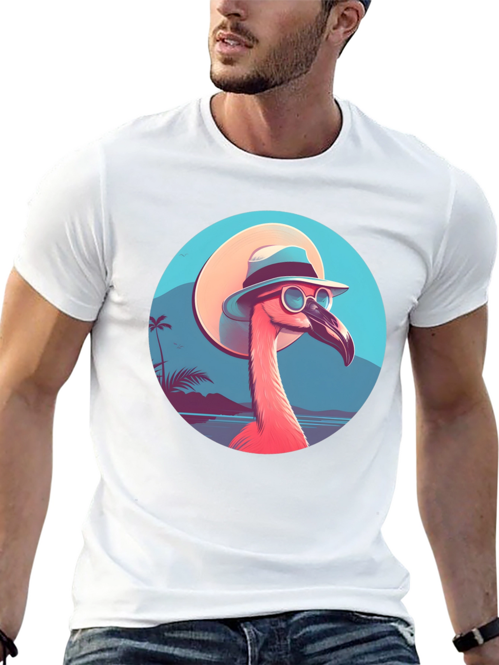 Cool Flamingo T-Shirt - Tropical Vibes