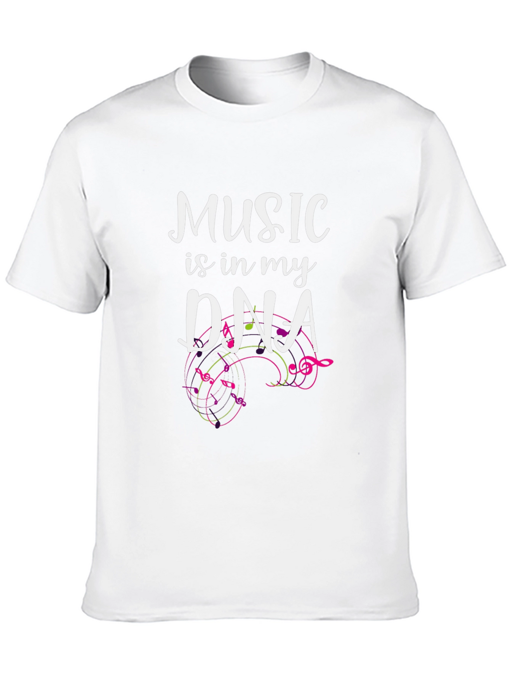 Music is in My DNA Black T-Shirt