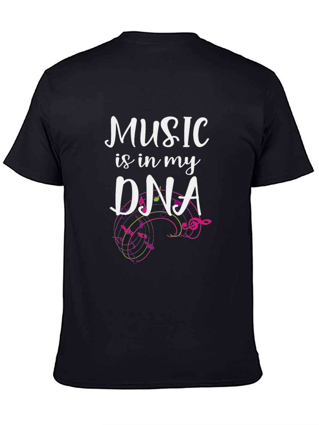 Music is in My DNA Black T-Shirt