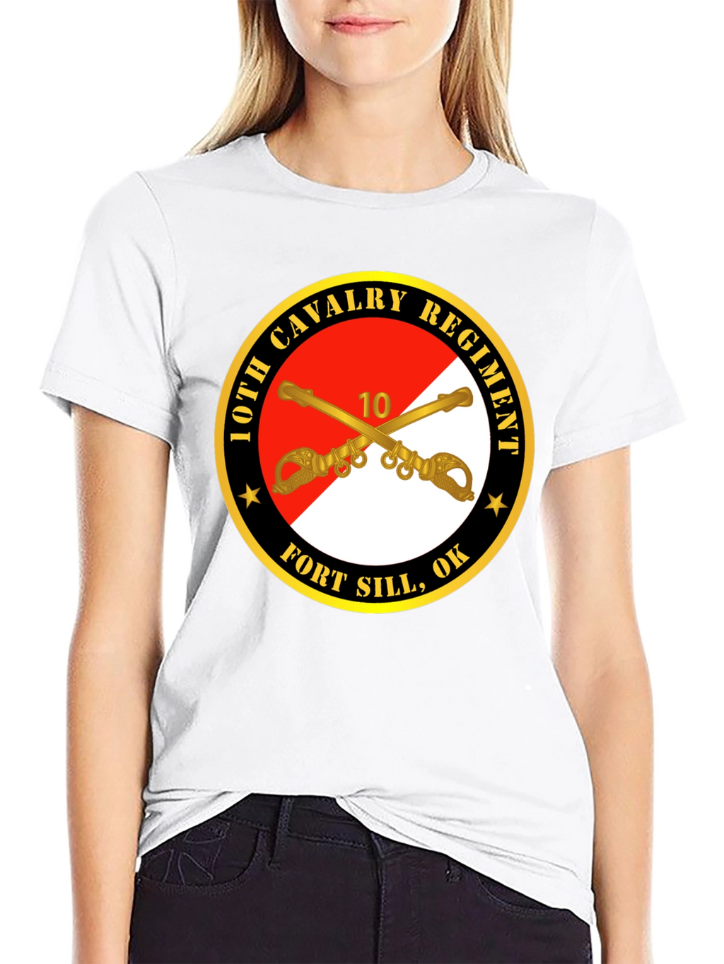10th Cavalry Regiment Black T-Shirt