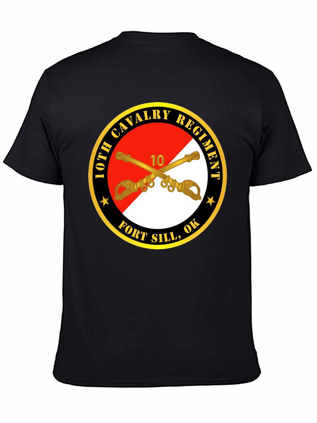 10th Cavalry Regiment Black T-Shirt
