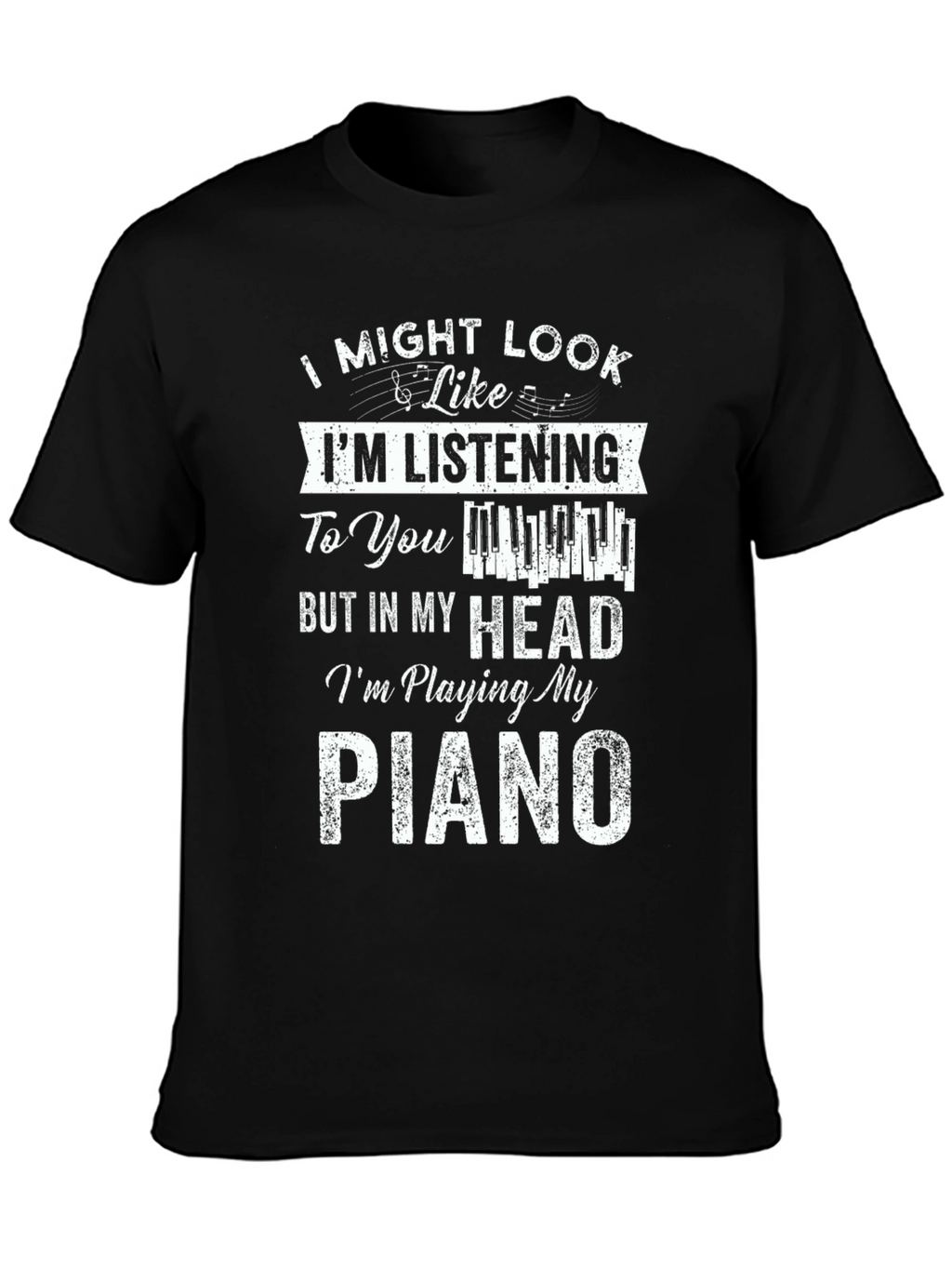 Piano Player Graphic Tee - Im Playing My Piano