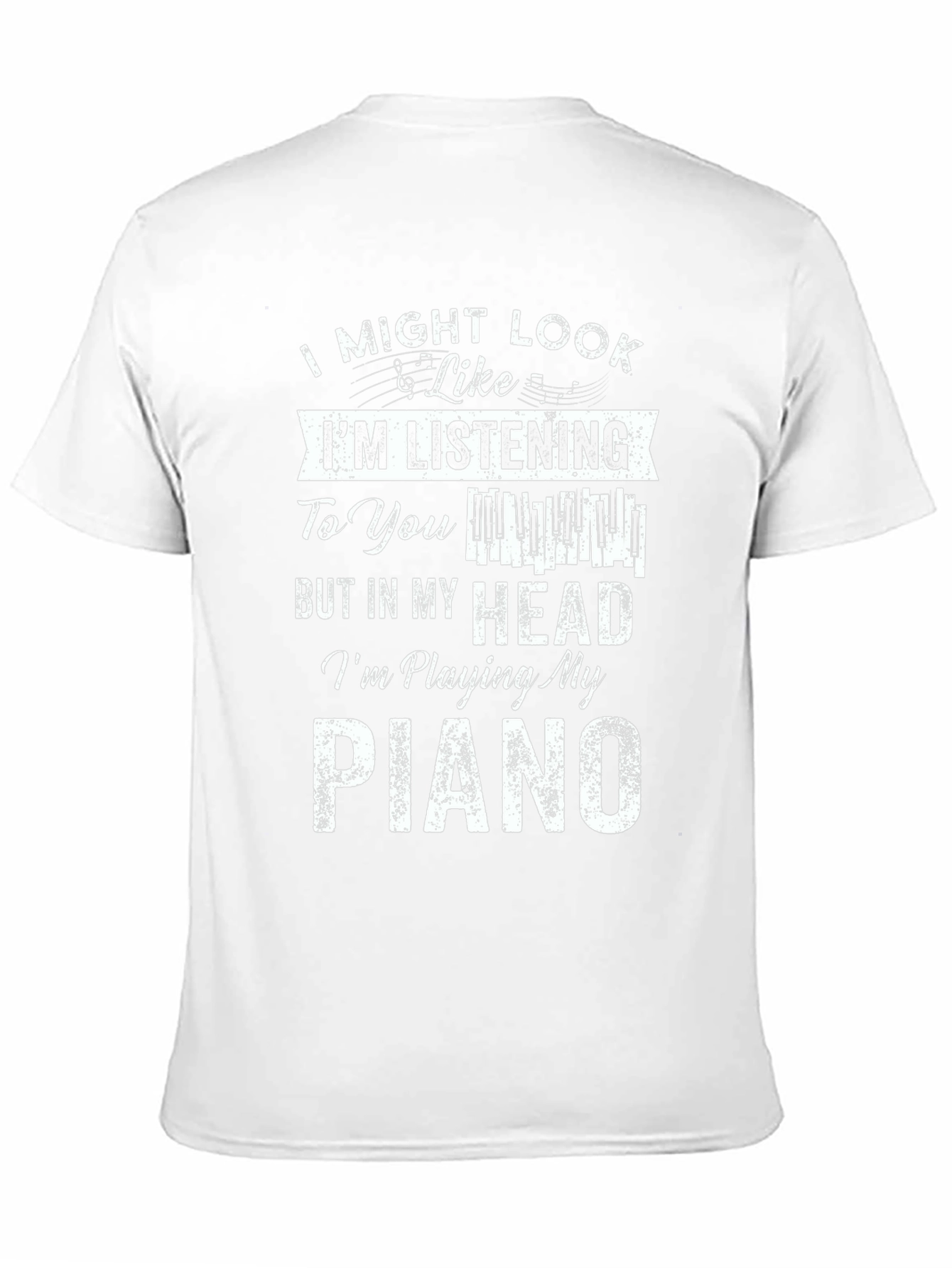 Piano Player Graphic Tee - Im Playing My Piano