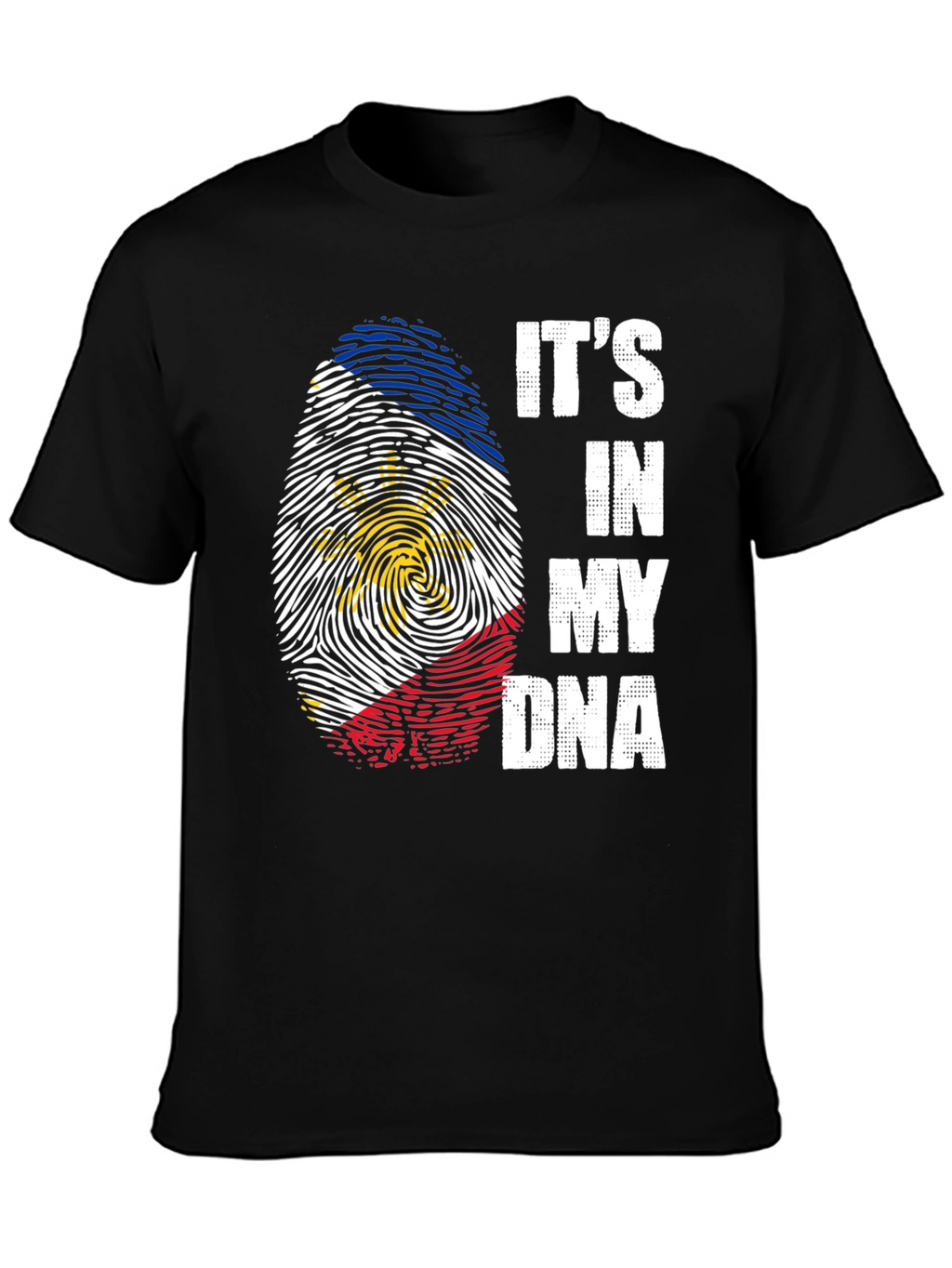 Filipino Flag Fingerprint DNA T-Shirt