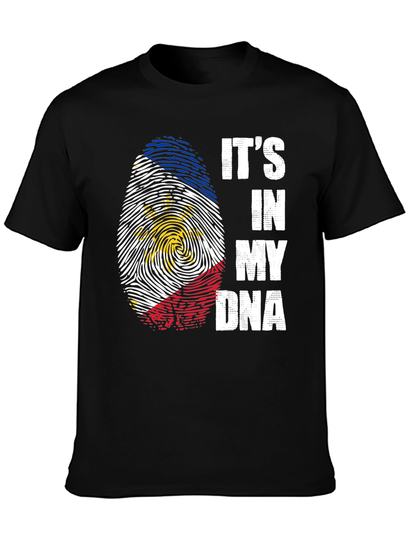 Filipino Flag Fingerprint DNA T-Shirt