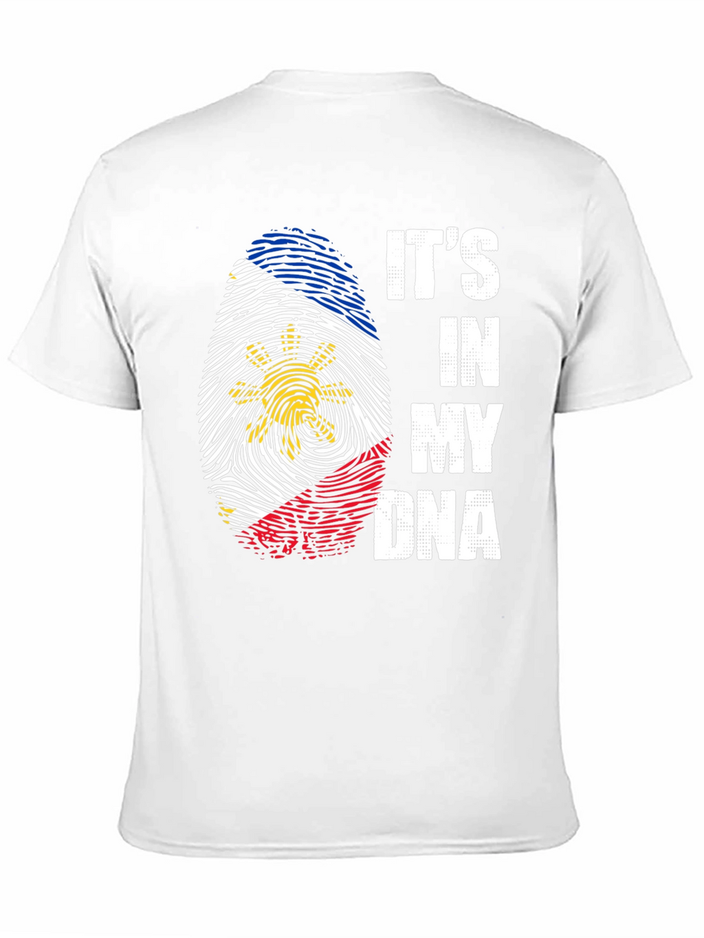 Filipino Flag Fingerprint DNA T-Shirt
