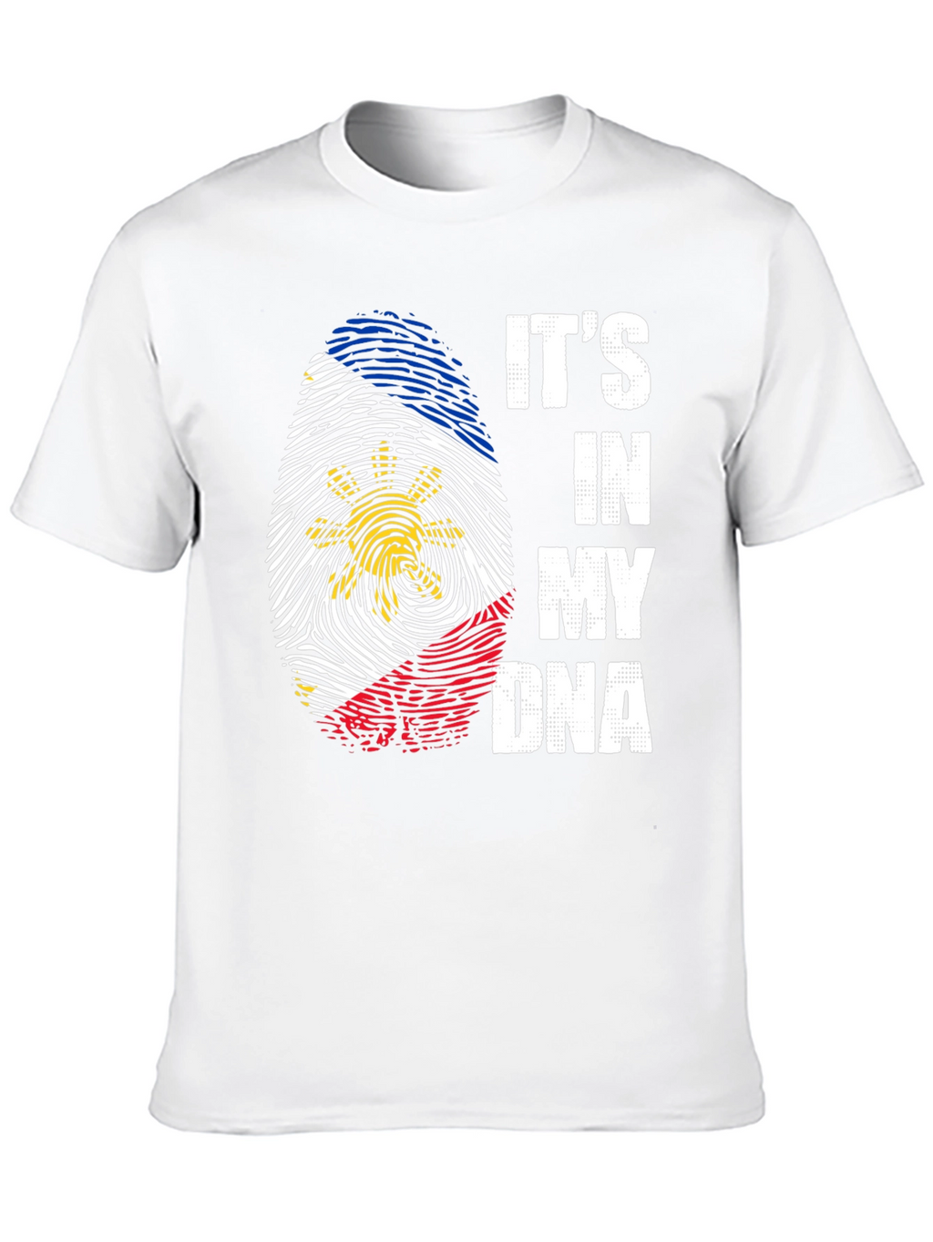 Filipino Flag Fingerprint DNA T-Shirt
