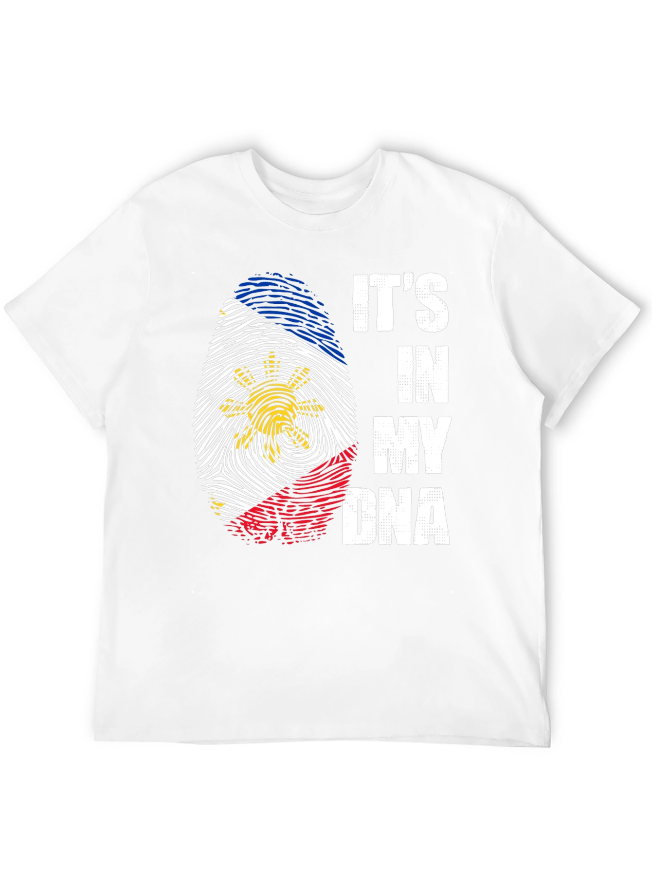 Filipino Flag Fingerprint DNA T-Shirt