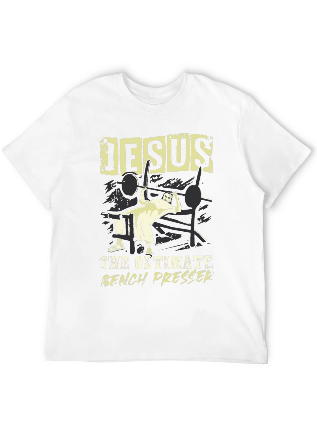 Jesus The Ultimate Bench Presser Graphic T-Shirt