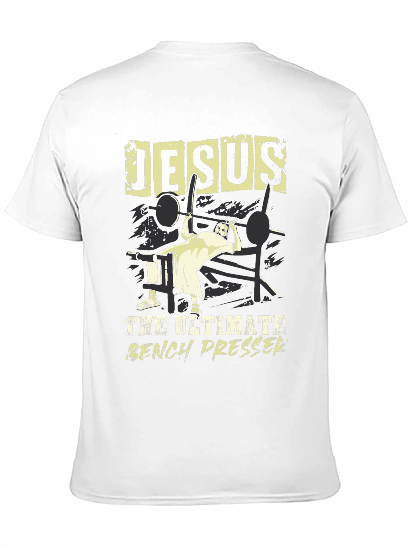 Jesus The Ultimate Bench Presser Graphic T-Shirt